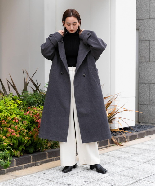「SENSE OF PLACE by URBAN RESEARCH」 スラックス TALL チャコールグレー レディース_画像8