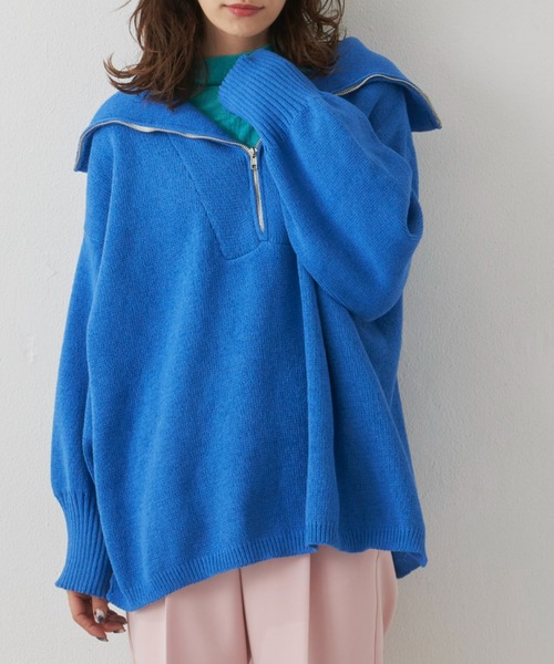 Auntie Rosa Holiday（アンティローザホリデー） ニット ハーフZIP