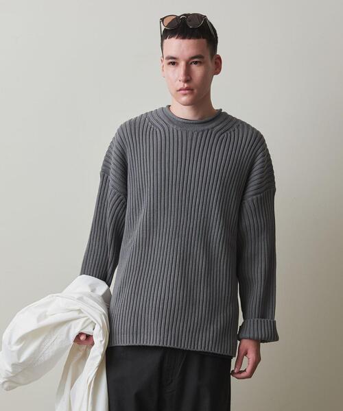 ニット ＜BATONER × Steven Alan＞ RIB CN SWEATER/ニット