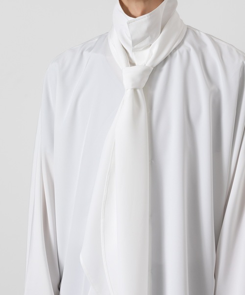 ATO シャツ Crepe de Chine SCARF SHIRT メンズ : ZOZOTOWN
