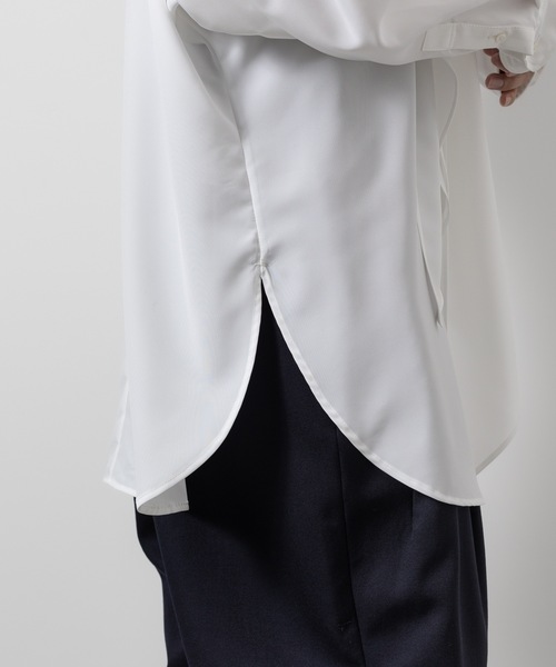 ATO（アトウ） シャツ Crepe de Chine SCARF SHIRT メンズ : ZOZOTOWN