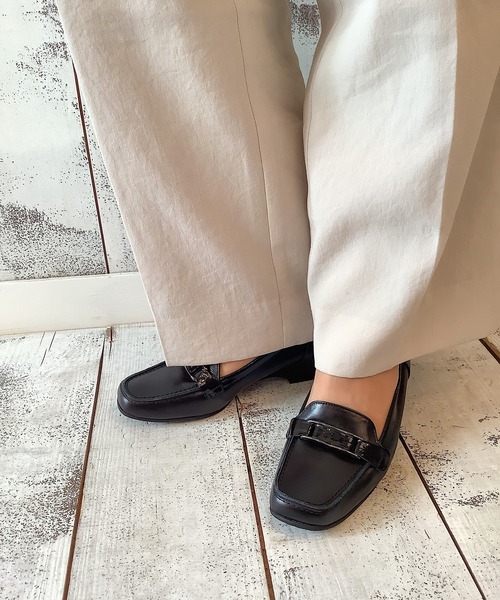 blanc/bleu（ブランブルー） デッキシューズ モカシン 「日本製／本革