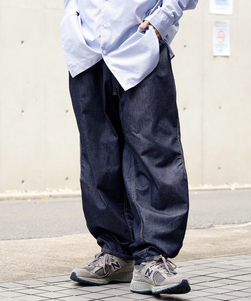 パンツ デニム ジーンズ and wander/アンドワンダー dry easy denim