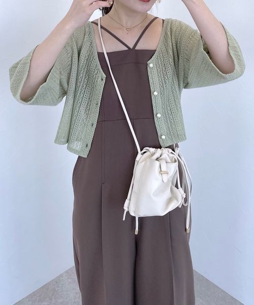 特になし mysty woman（ミスティウーマン） カーディガン ラッセルレースカーデ