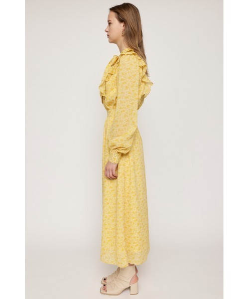 SLY ワンピース NATALIA FLOWER RUFFLE L/OP ナタリアフラワー