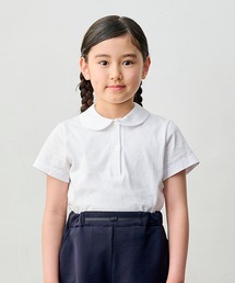 新品タグ付き、天竺半袖シャツ、ショパン、お受験、120cm、美品 CHOPIN ブラウス シャツ シルケット天竺ブラウス(半袖) キッズ