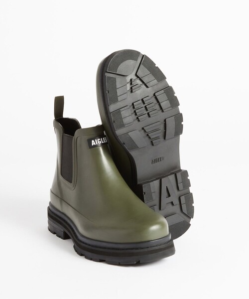 AIGLE レインシューズ 長靴 厚底 防水 ソフトレイン M2 ラバー