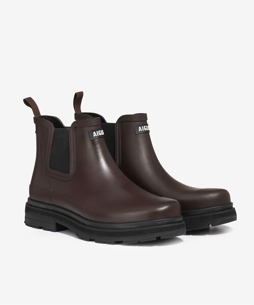 AIGLE レインブーツ 37 ブラウン フランス製 新品未使用 AIGLE レインブーツ ブラウン 37(22.5cm)フランス製