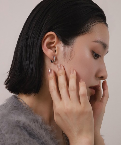 LHME サージカルステンレス フープ アレルギー対応 ピアス 「WEB限定