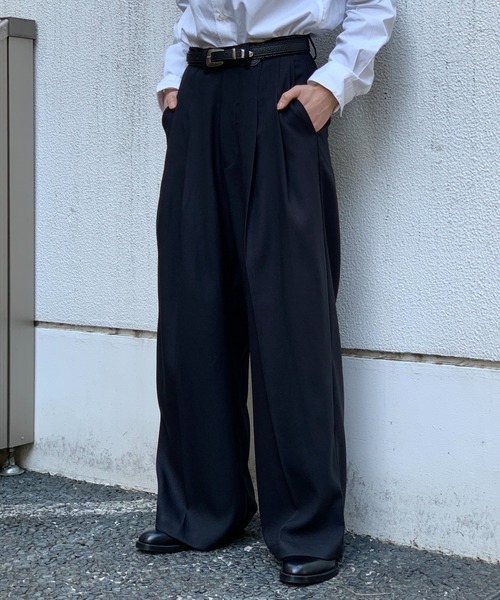 Toironier（トワロニエ） スラックス Toironier/トワロニエ/2Tuck Wide
