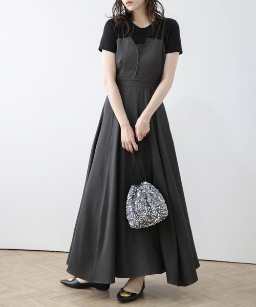 m*e様 RXQUETTE キャミソール ワンピース ドレス ブラック ワンピース キャミソールワンピース : ZOZOTOWN Yahoo!店 - 通販