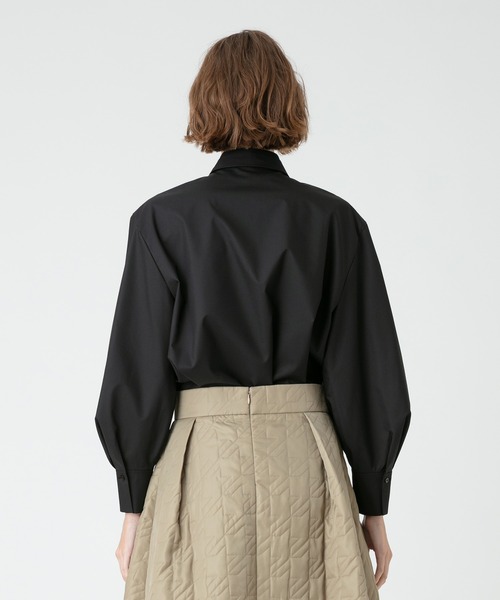 極美品　ルルウィルビー　タイ付シャツ　ブラック LOULOU WILLOUGHBY（ルルウィルビー） シャツ ブラウス 「LOULOU