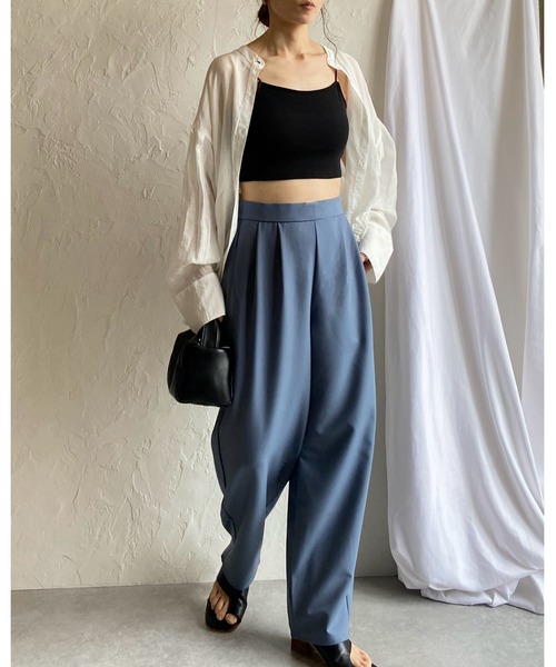 チャコット ハイウエスト ワイドパンツ 30%OFF【チャコット】ハイウエストワイドパンツ ボトムス 東京