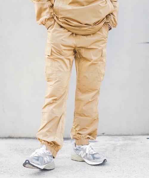 Pro Club】メタリック ナイロン カーゴ パンツ & ジャケット　オリーブ PRO CLUB カーゴパンツ 「PROCLUB/プロクラブ」 METALLIC NYLON