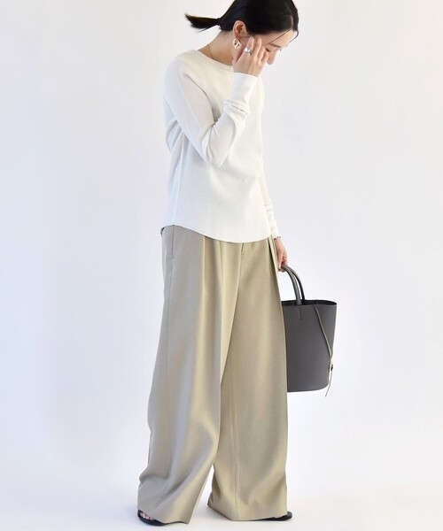 quaranciel tシャツ quaranciel:「洗濯機可能」ワッフル クルー