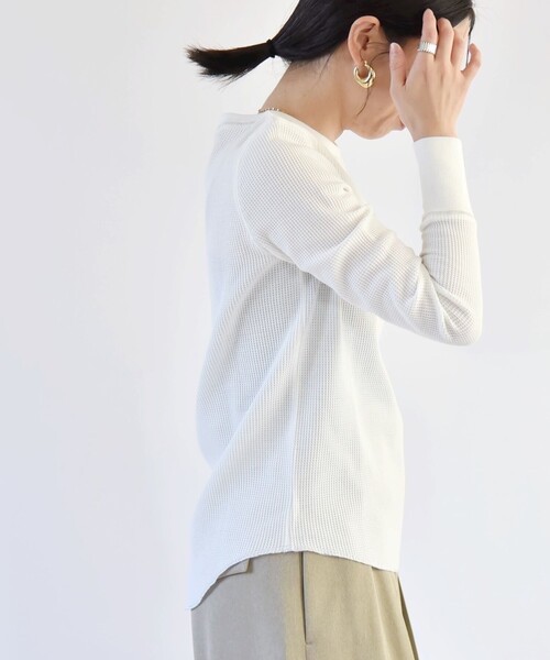 quaranciel tシャツ quaranciel:「洗濯機可能」ワッフル クルー
