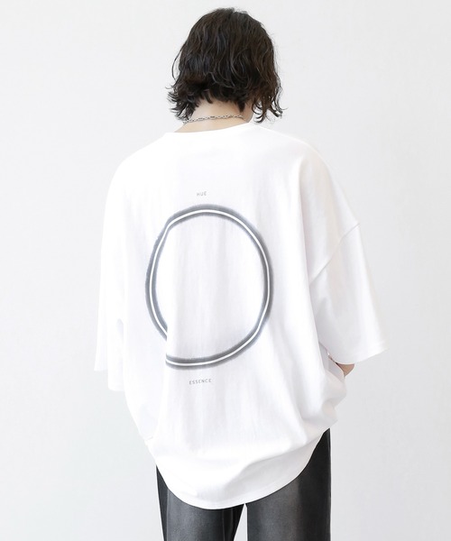 minsobi（ミンソビ） tシャツ モノトーンビッグサークル半袖T オーバー
