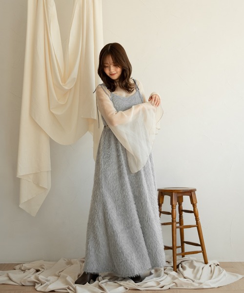 mideal ワンピース shaggy cut design cami onepiece / シャギー