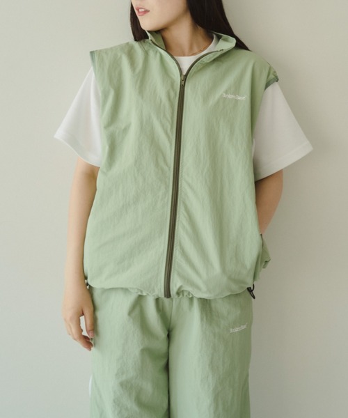 【完売品】 broken base ナイロンベスト　パンツ　セット　M BROKEN BASE ベスト ジレ パッカブル ナイロンベスト メンズ