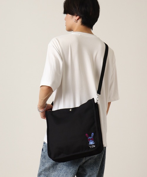 ViBe トートバッグ 「ViBe/ヴァイブ」キャンバス/デニム ロゴ刺繍2way