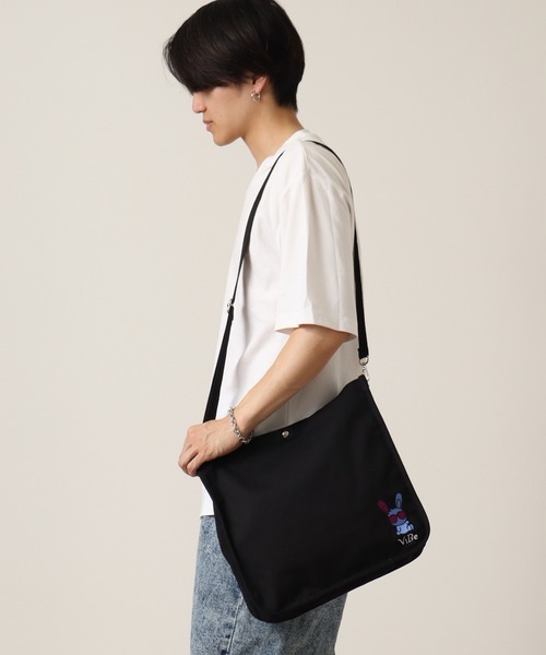 ViBe トートバッグ 「ViBe/ヴァイブ」キャンバス/デニム ロゴ刺繍2way