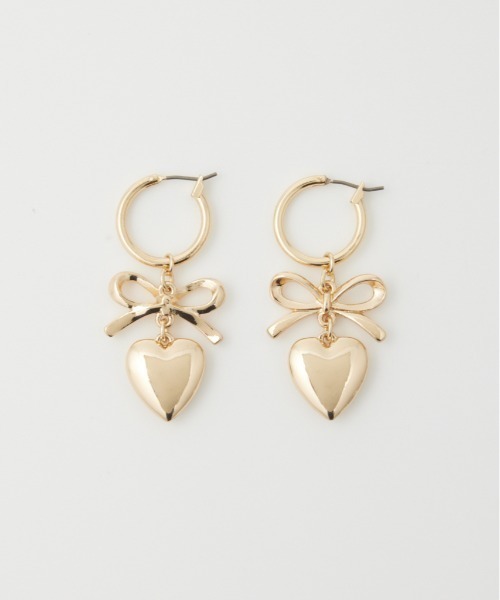 SLY ピアス HEART RIBBON P/EARRING ハート リボン レディース