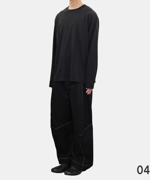 ATON（エイトン） tシャツ DRY COTTON JERSEY LONG SLEEVE T-SHIRT