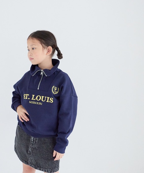 LOWRYS FARM ローリーズファーム キッズ 5（140〜150） LOWRYS FARM（ローリーズファーム） トレーナー ハーフジップウラケ