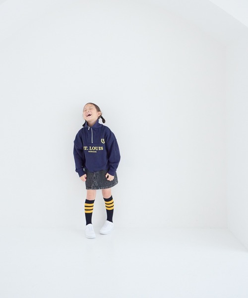 LOWRYS FARM（ローリーズファーム） トレーナー ハーフジップウラケ