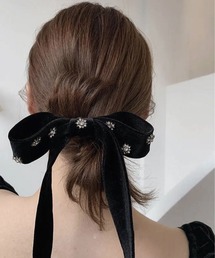 エイミー　バレッタ twinkle eimyリボンバレッタ(F WHITE): ACCESSORIES
