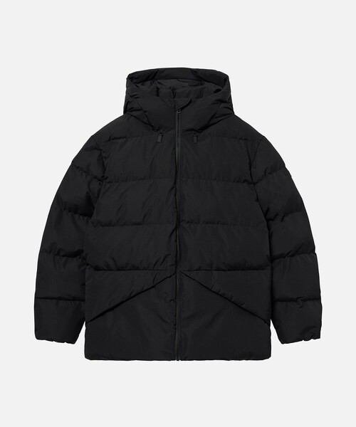 お26☆ AIGLE ダウンジャケット メンズ 40 ブラック AIGLE ダウンジャケット ダウン 撥水 インサレーション