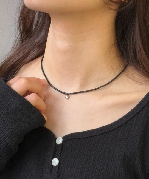 GIUNON ネックレス mini heart beads necklace / ミニハート