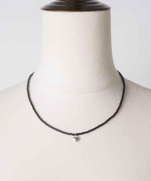 GIUNON ネックレス mini heart beads necklace / ミニハート