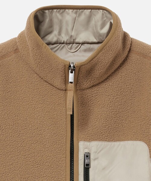 AIGLE（エーグル） ベスト ジレ シェルパフリース リバーシブルベスト