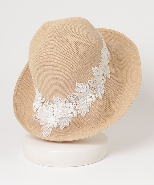 Athena New York】レース/ストローハット