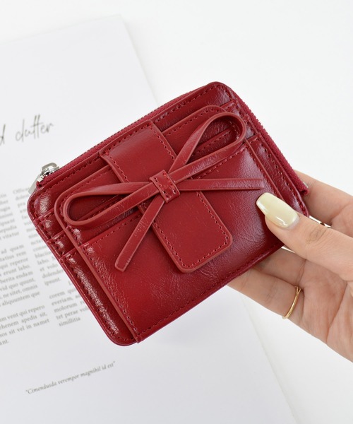 ALTROSE（アルトローズ） カードケース リボン パスケース ミニ財布