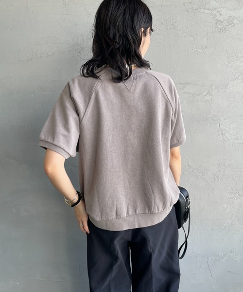 トレーナー スウェット 「VERY 5月号掲載」「HANDTEX/ハンドテックス」 別注 ロゴプリント ラグランスリーブスウェット レディース VERY 5月号掲載】[HANDTEX/ハンドテックス] 別注 ロゴプリント