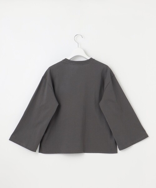 tシャツ 「SLOW/一部店舗限定」MVSコットン フレア袖 ロゴTシャツ レディース 23区｜【SLOW/一部店舗限定】MVSコットン フレア袖 ロゴTシャツ