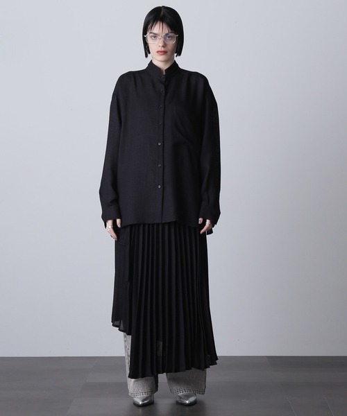ROSE BUD（ローズバッド） ブラウス シャツ (mici)MESH BIG SHIRT