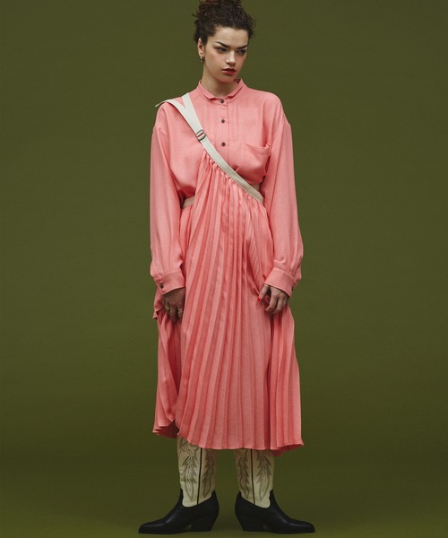 ROSE BUD（ローズバッド） ブラウス シャツ (mici)MESH BIG SHIRT