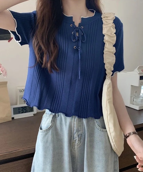 Lace Ladies（レースレディース） tシャツ 半袖 配色 メロウ レース