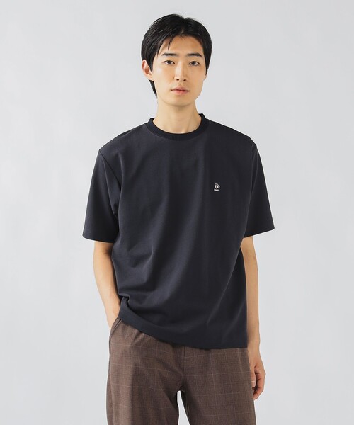 45R 美品 鹿の子Tシャツ BEAMS HEART tシャツ 鹿の子 コーヒー刺繍 Tシャツ「ユニ