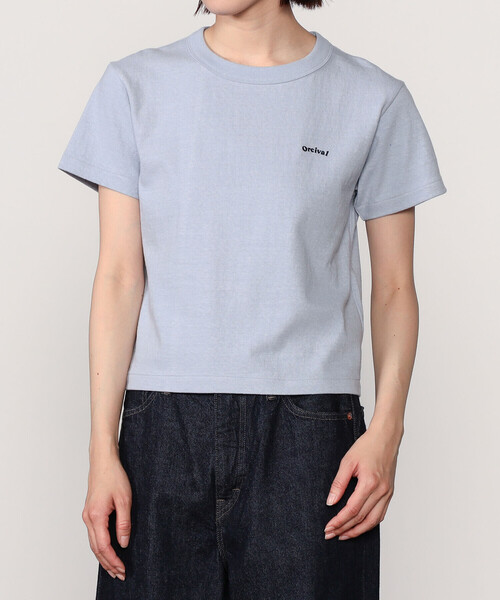 tシャツ ORCIVAL | コットン天竺 クルーネック半袖Tシャツ WOMEN レディース