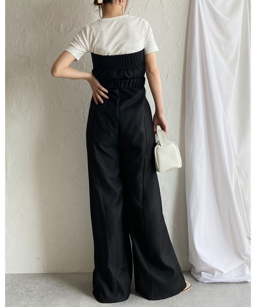 サロペット・オーバーオール・オールインワン Eaphi front belt v neck jumper skirt S Eaphi front belt v neck jumper skirt S - メルカリ