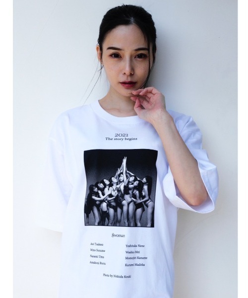 L.H.P tシャツ 「ZOZOTOWN限定」「8woman」Organic cotton Print