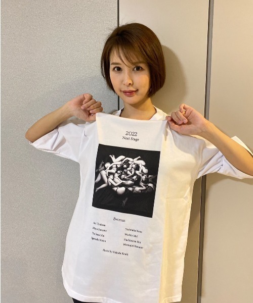 tシャツ 「ZOZOTOWN限定」LHP×Mitsuki/Organic cotton「Lyricalia」print BIG T(UNISEX)/l L.H.P tシャツ 「ZOZOTOWN限定」「8woman」Organic cotton Print