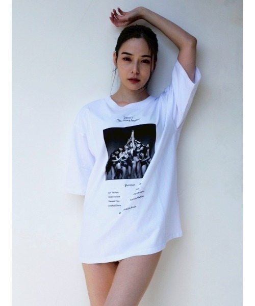 tシャツ 「ZOZOTOWN限定」LHP×momo/Organic cotton「aurinkoo」print T (UNISEX)/lhpmom レ ZOZOTOWN限定】LHP×momo/Organic cotton【aurinkoo】print T