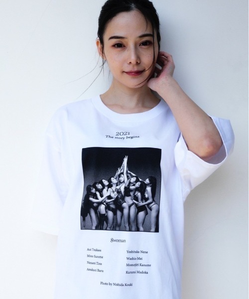 L.H.P tシャツ 「ZOZOTOWN限定」「8woman」Organic cotton Print