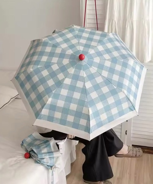 FORME 晴雨兼用折りたたみ日傘　ギンガムチェック 51Yks9SMOYL._AC_SL1000_.jpg