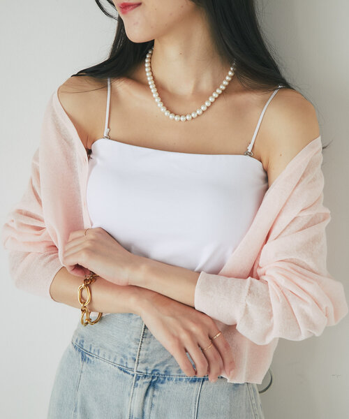 La boutique Bonbon キャミソール 「スタッフmiki監修」2WAYペチ